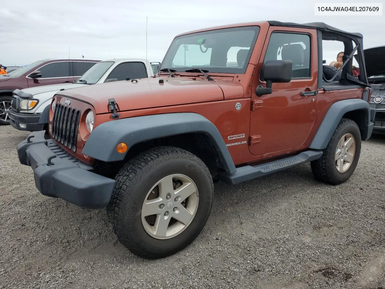 2014 Jeep Wrangler Sport VIN: 1C4AJWAG4EL207609 Lot: 76906944