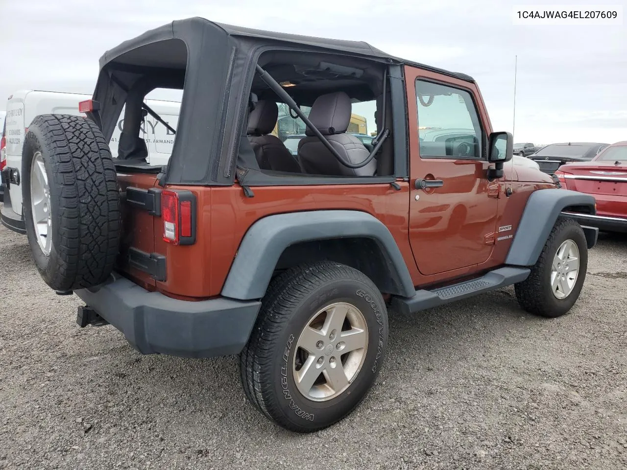 2014 Jeep Wrangler Sport VIN: 1C4AJWAG4EL207609 Lot: 76906944