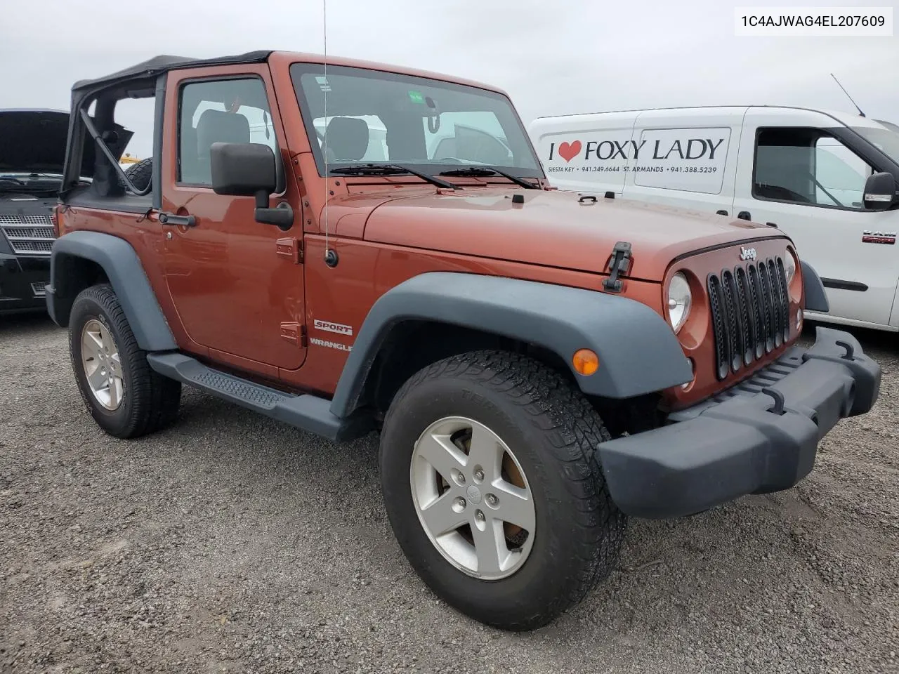 2014 Jeep Wrangler Sport VIN: 1C4AJWAG4EL207609 Lot: 76906944