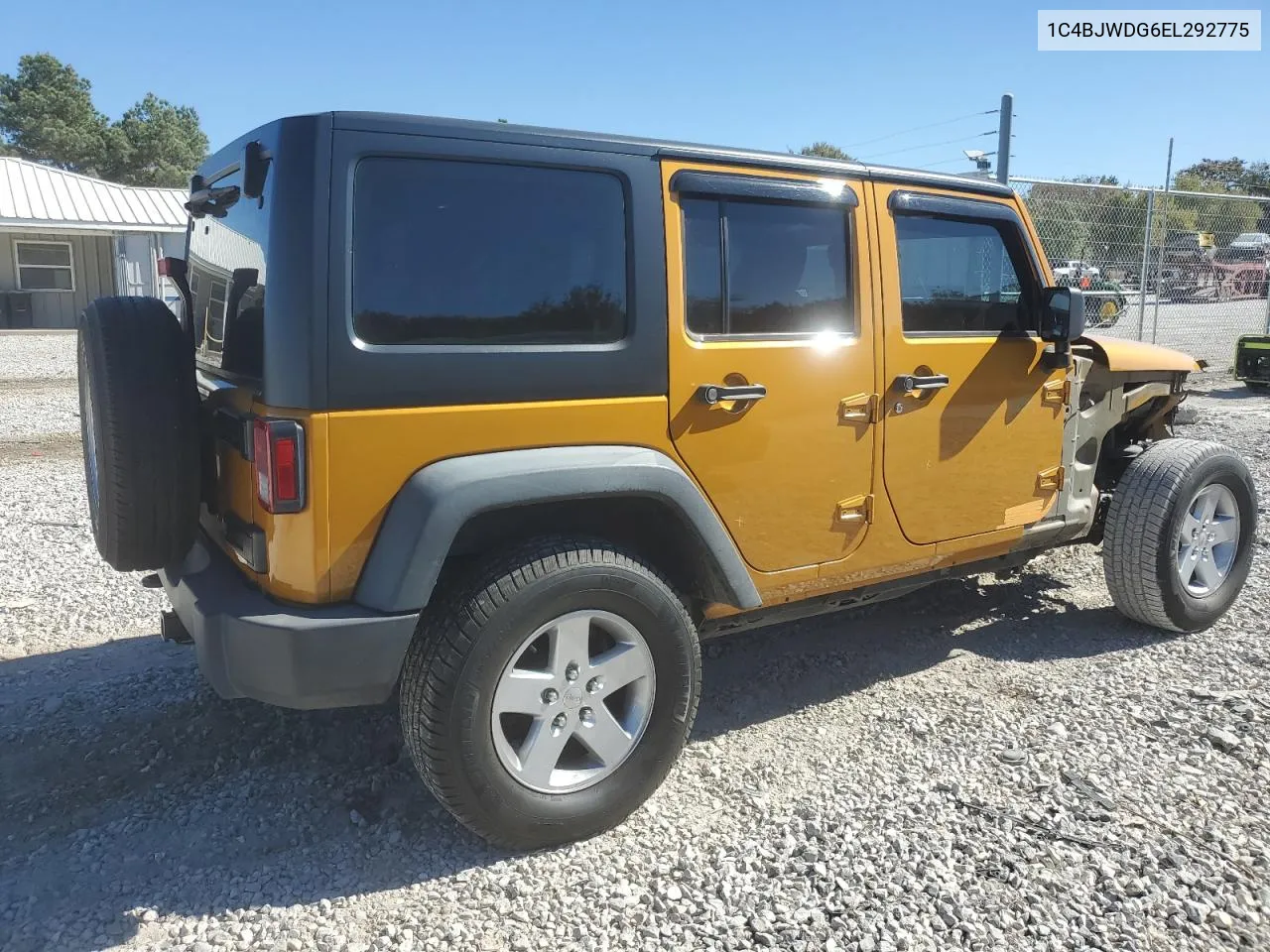 2014 Jeep Wrangler Unlimited Sport VIN: 1C4BJWDG6EL292775 Lot: 77032064