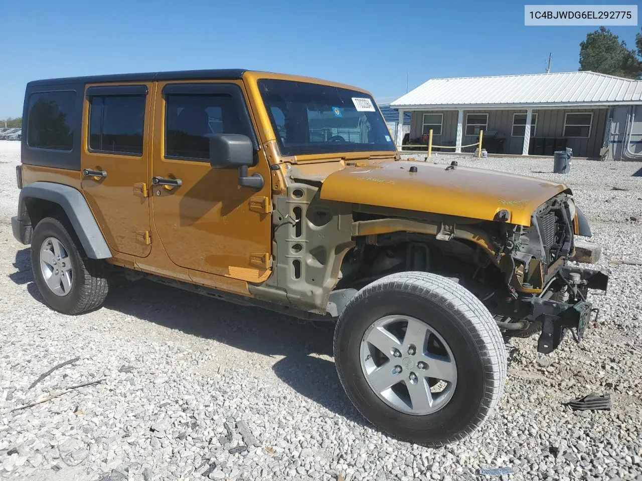 2014 Jeep Wrangler Unlimited Sport VIN: 1C4BJWDG6EL292775 Lot: 77032064