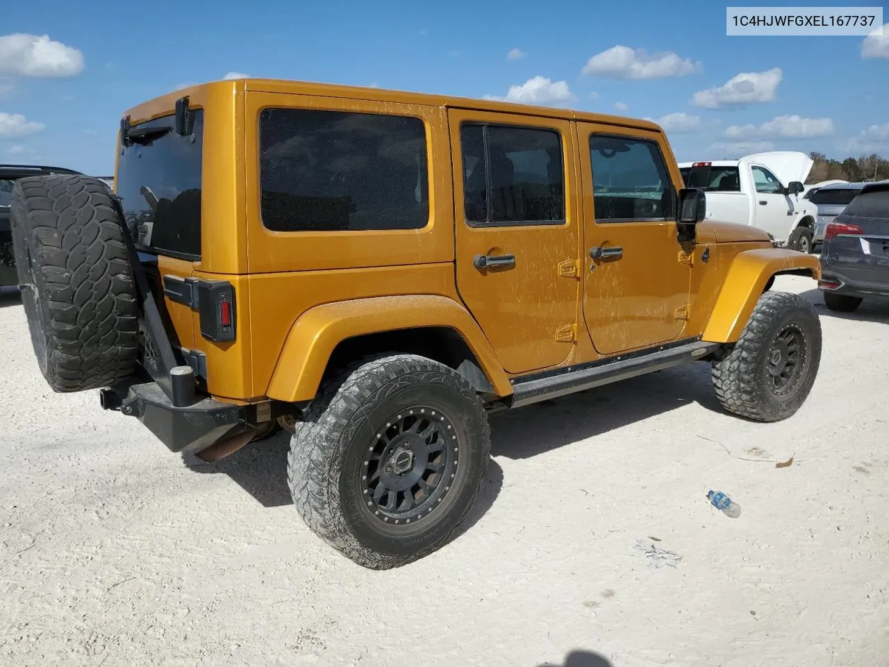 2014 Jeep Wrangler Unlimited Rubicon VIN: 1C4HJWFGXEL167737 Lot: 77240414