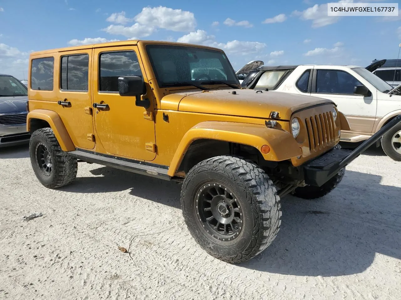 2014 Jeep Wrangler Unlimited Rubicon VIN: 1C4HJWFGXEL167737 Lot: 77240414