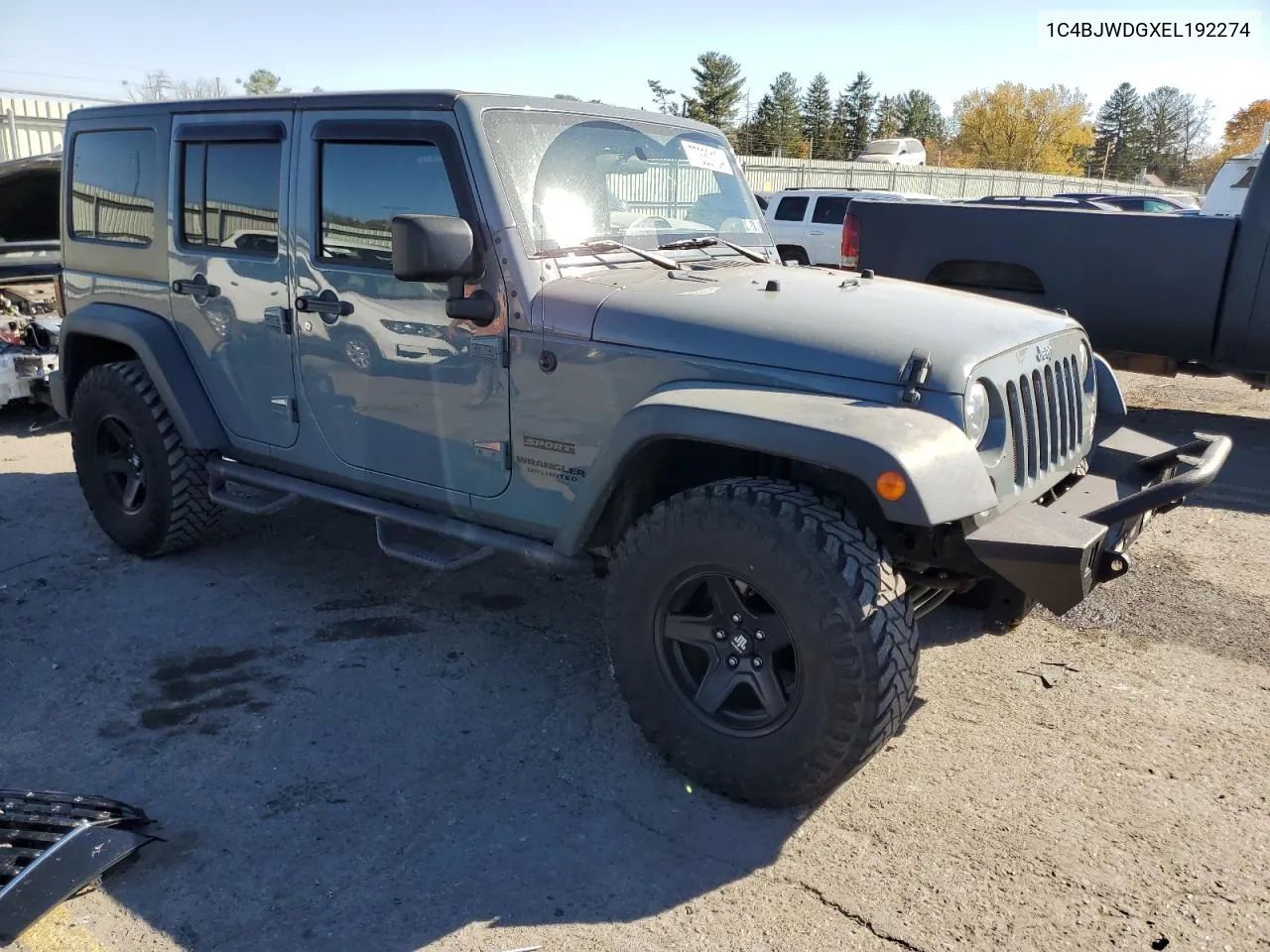 2014 Jeep Wrangler Unlimited Sport VIN: 1C4BJWDGXEL192274 Lot: 77330104