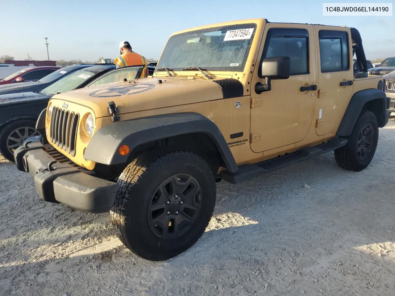 2014 Jeep Wrangler Unlimited Sport VIN: 1C4BJWDG6EL144190 Lot: 77347594