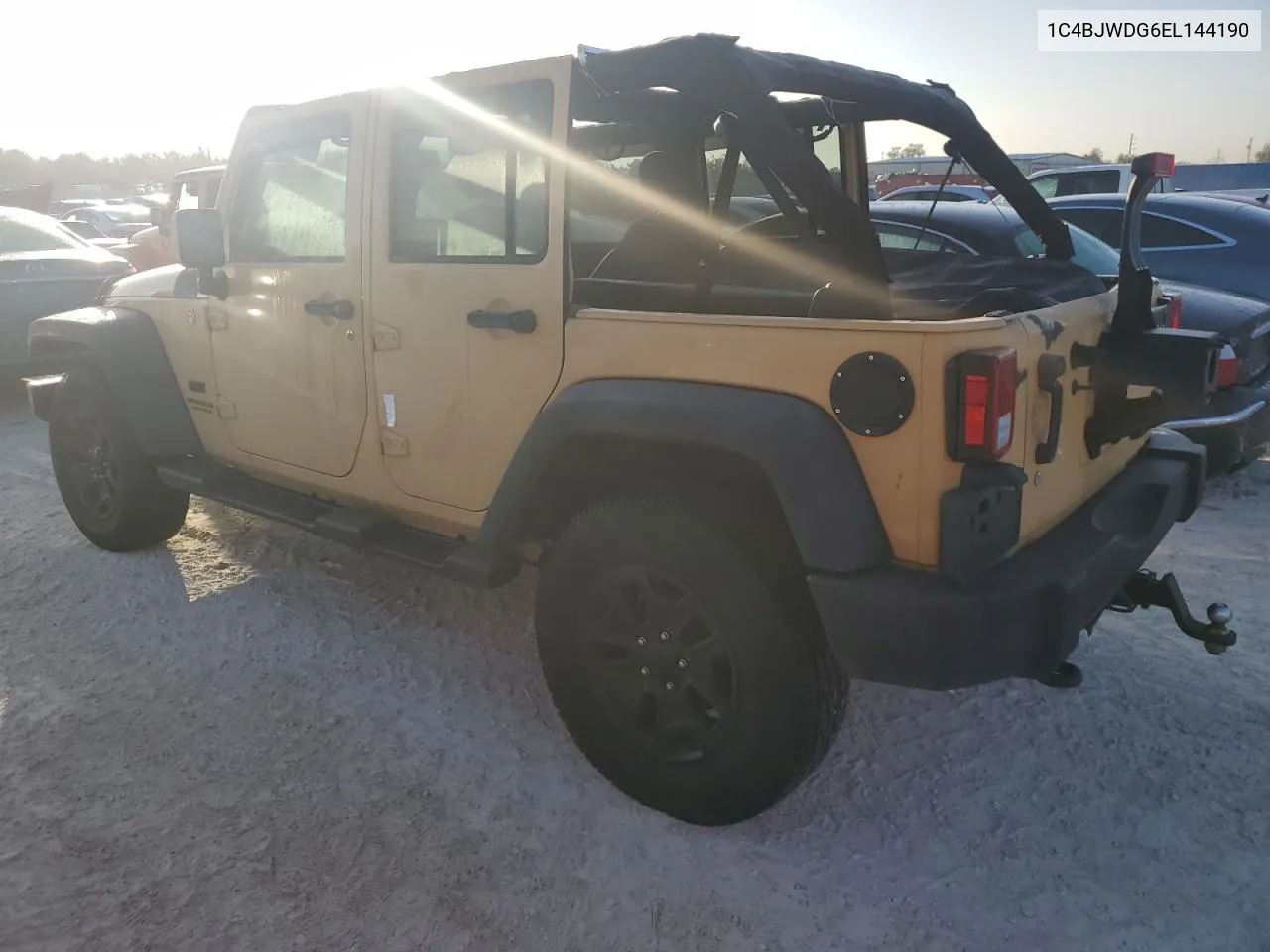 2014 Jeep Wrangler Unlimited Sport VIN: 1C4BJWDG6EL144190 Lot: 77347594