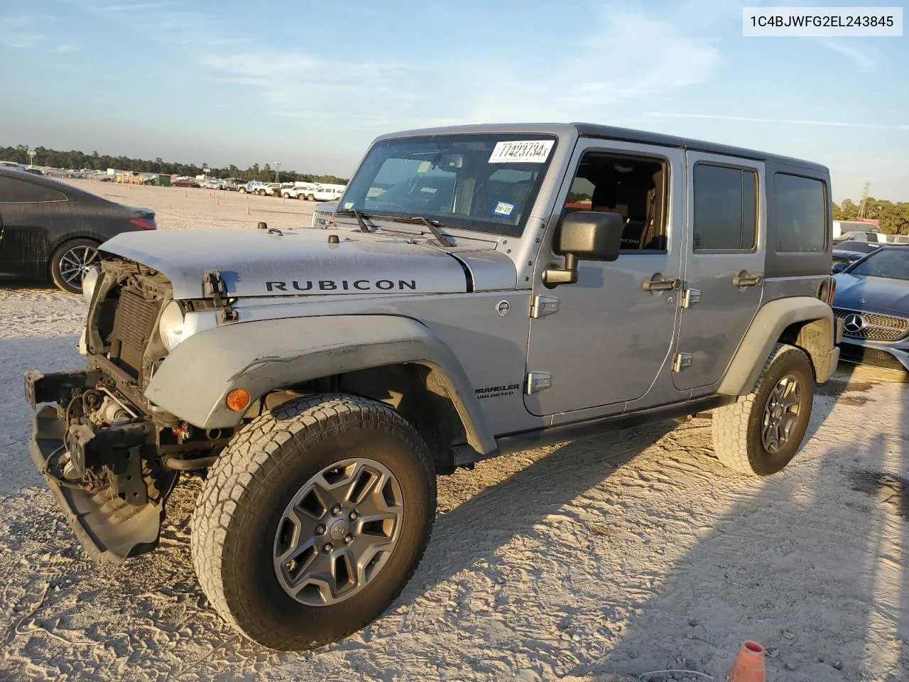 2014 Jeep Wrangler Unlimited Rubicon VIN: 1C4BJWFG2EL243845 Lot: 77423734