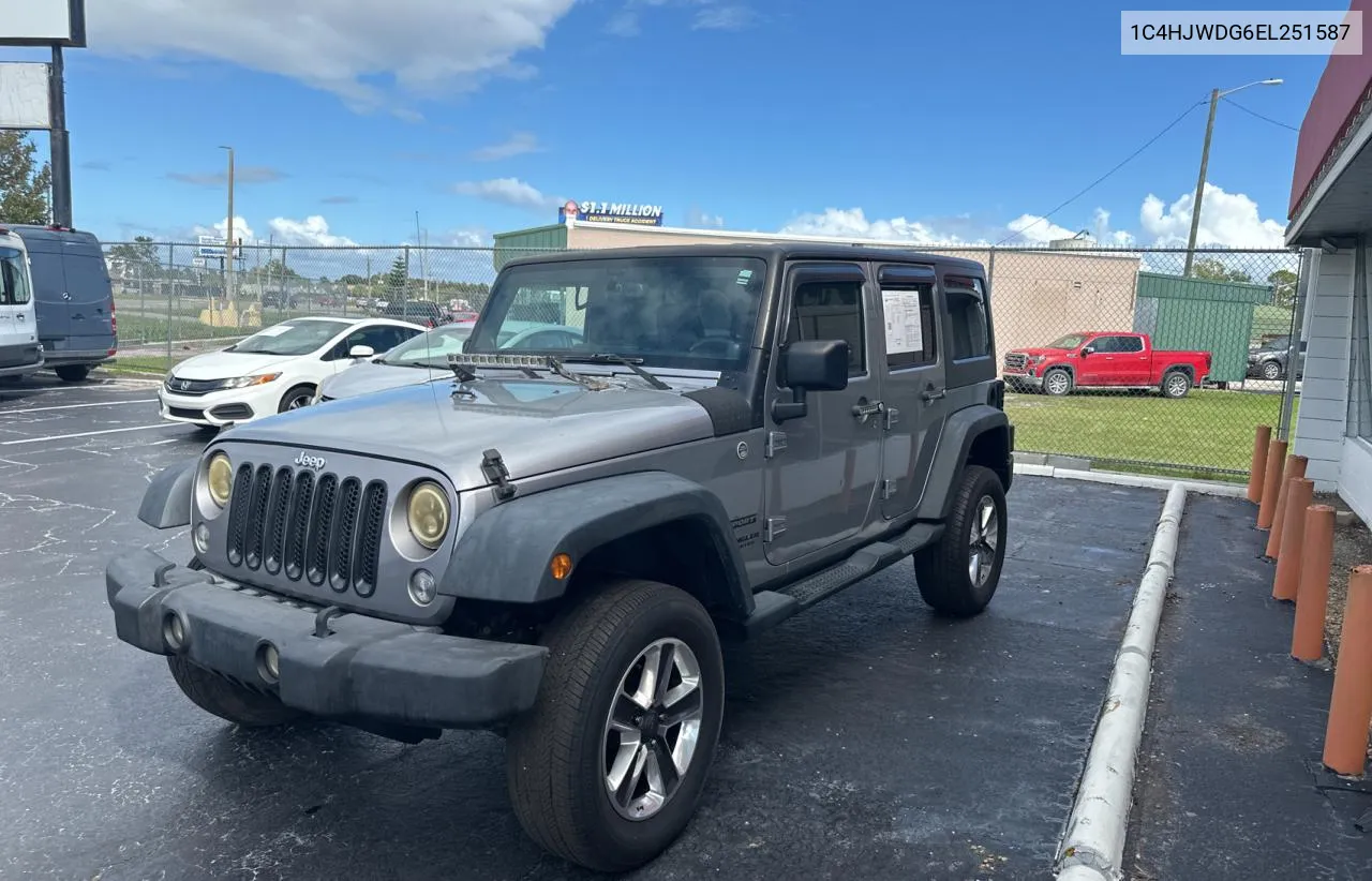 2014 Jeep Wrangler Unlimited Sport VIN: 1C4HJWDG6EL251587 Lot: 77434904