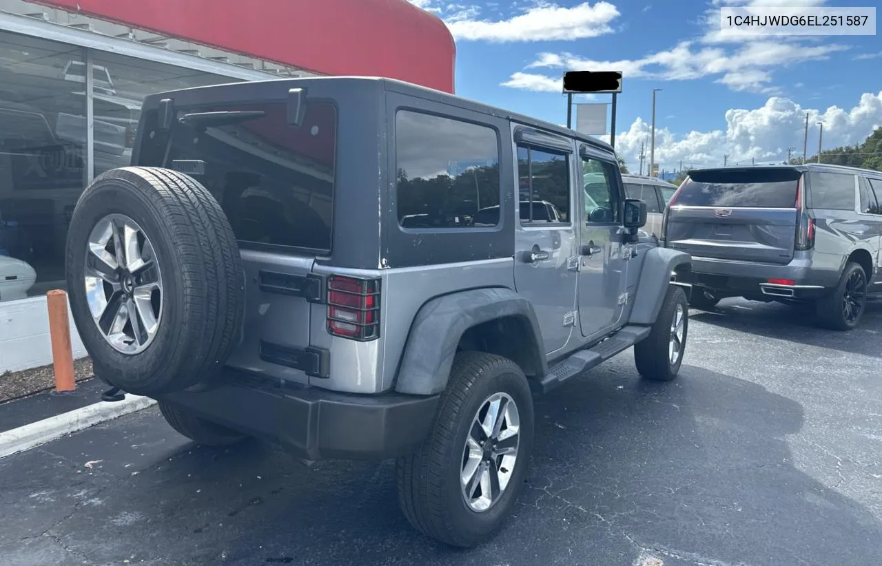 2014 Jeep Wrangler Unlimited Sport VIN: 1C4HJWDG6EL251587 Lot: 77434904