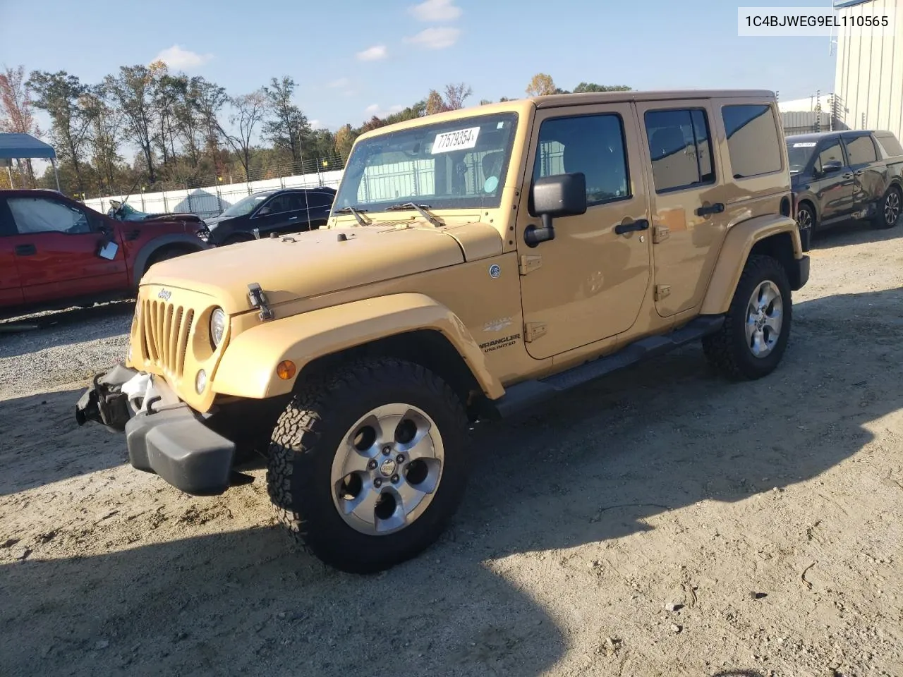 2014 Jeep Wrangler Unlimited Sahara VIN: 1C4BJWEG9EL110565 Lot: 77579354