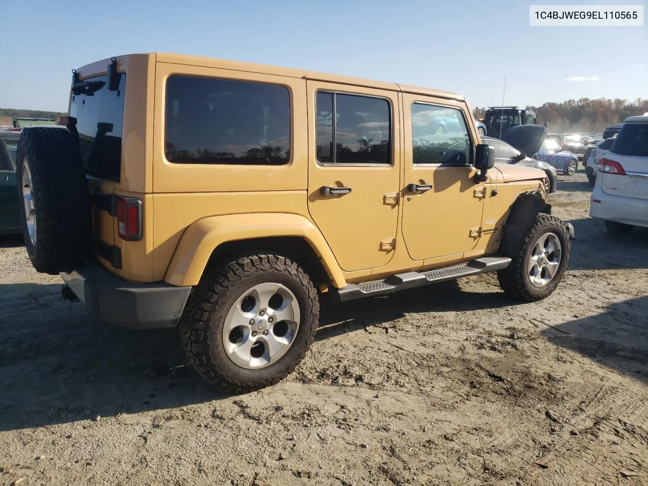 2014 Jeep Wrangler Unlimited Sahara VIN: 1C4BJWEG9EL110565 Lot: 77579354