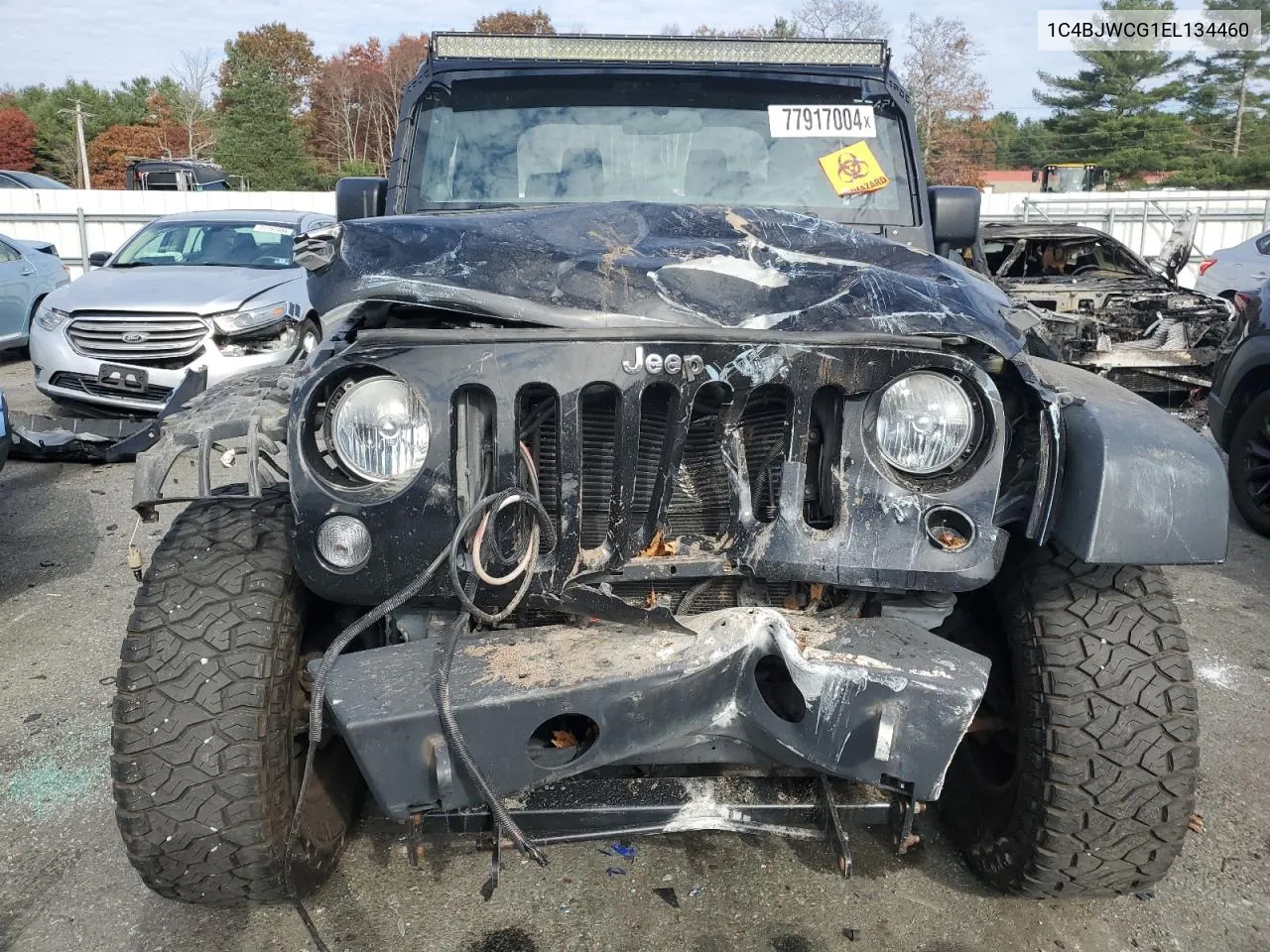 2014 Jeep Wrangler Rubicon VIN: 1C4BJWCG1EL134460 Lot: 77917004