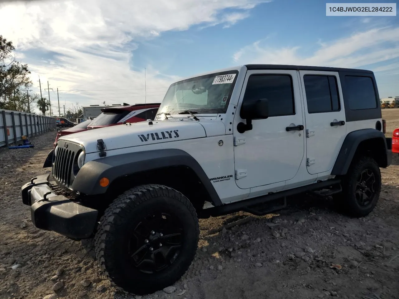 2014 Jeep Wrangler Unlimited Sport VIN: 1C4BJWDG2EL284222 Lot: 77943124