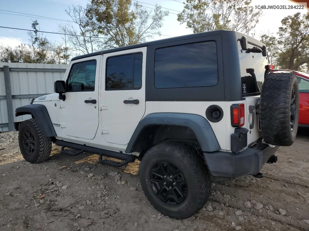 2014 Jeep Wrangler Unlimited Sport VIN: 1C4BJWDG2EL284222 Lot: 77943124