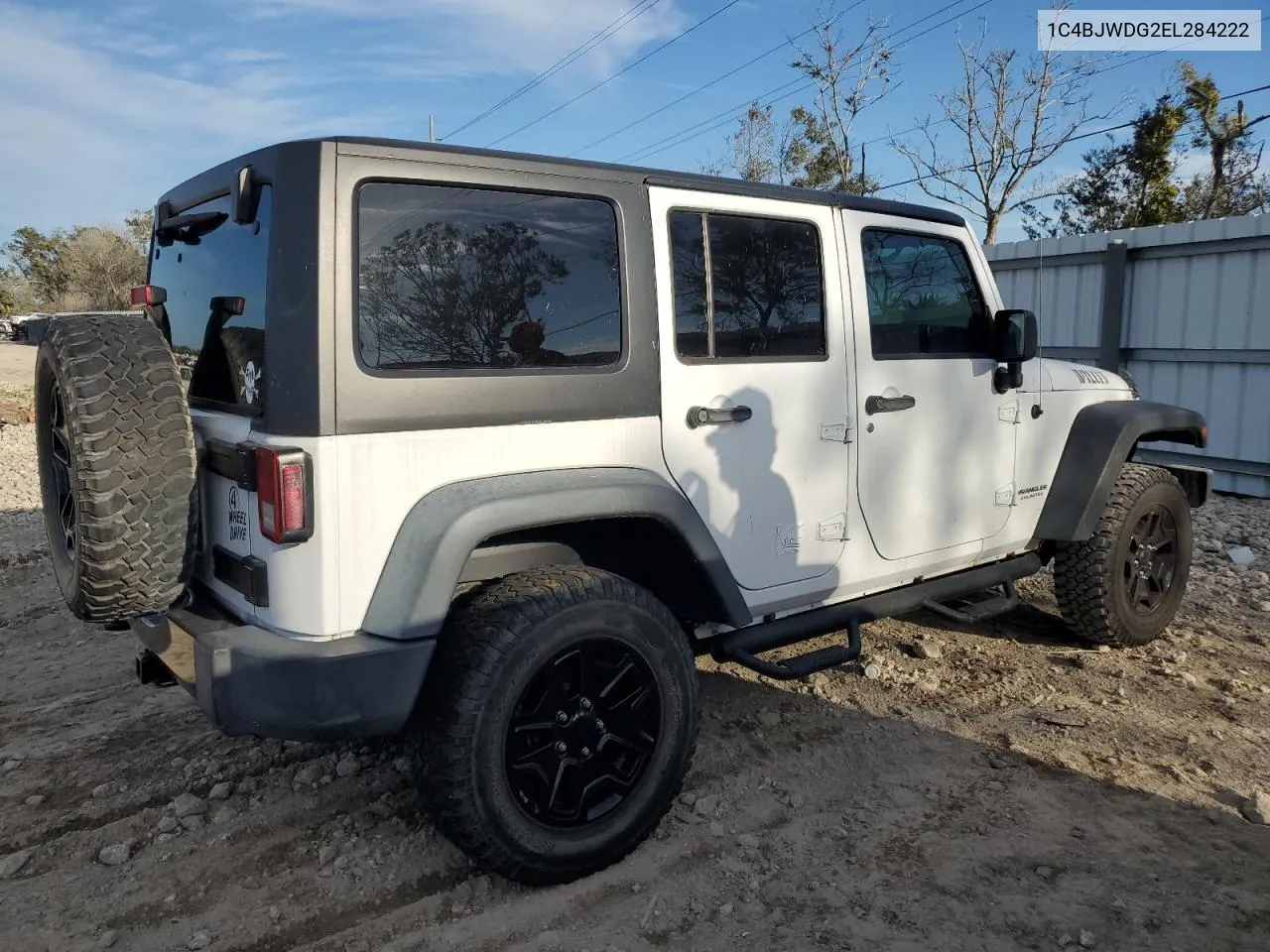 2014 Jeep Wrangler Unlimited Sport VIN: 1C4BJWDG2EL284222 Lot: 77943124