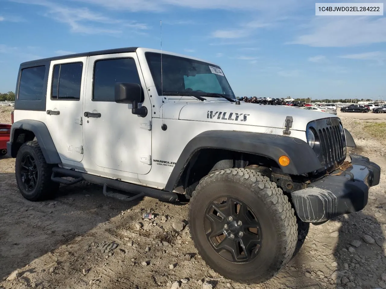 2014 Jeep Wrangler Unlimited Sport VIN: 1C4BJWDG2EL284222 Lot: 77943124