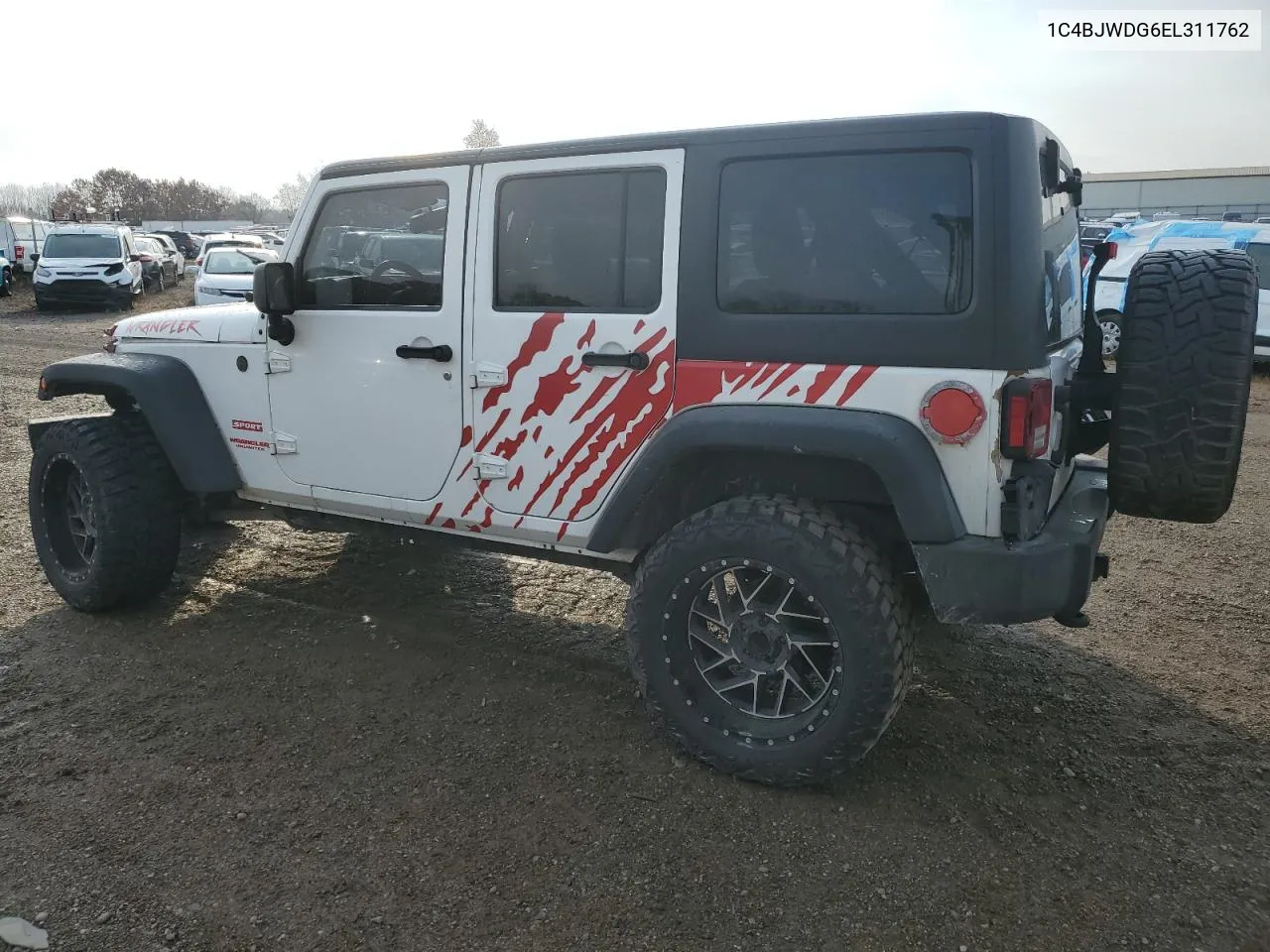 2014 Jeep Wrangler Unlimited Sport VIN: 1C4BJWDG6EL311762 Lot: 78047324