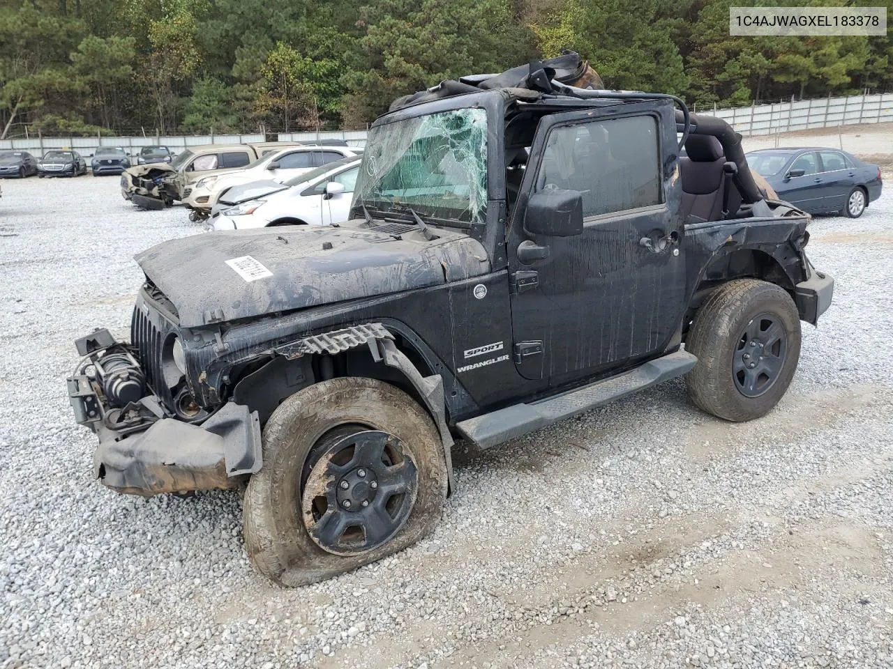 2014 Jeep Wrangler Sport VIN: 1C4AJWAGXEL183378 Lot: 78062114