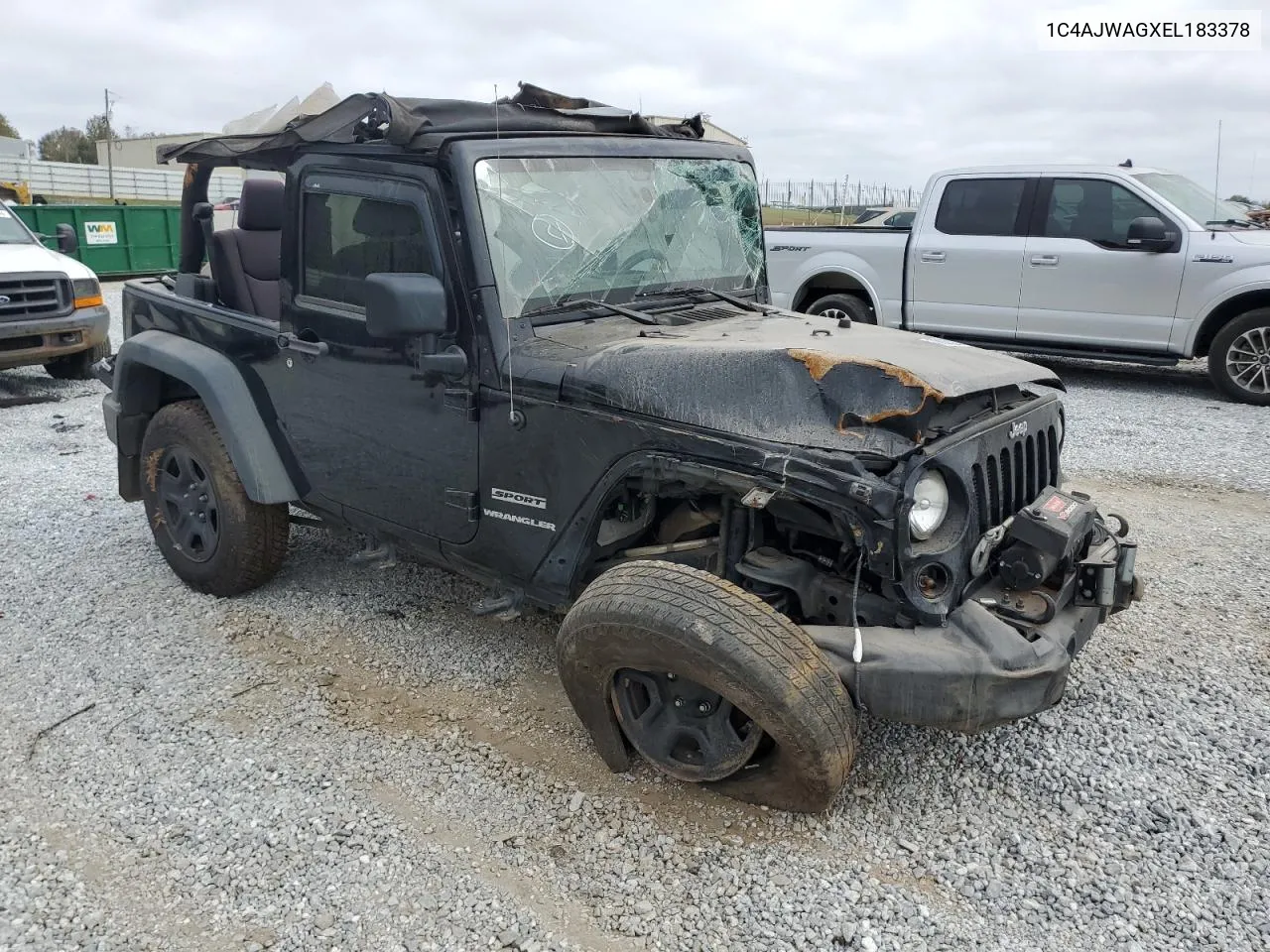 2014 Jeep Wrangler Sport VIN: 1C4AJWAGXEL183378 Lot: 78062114