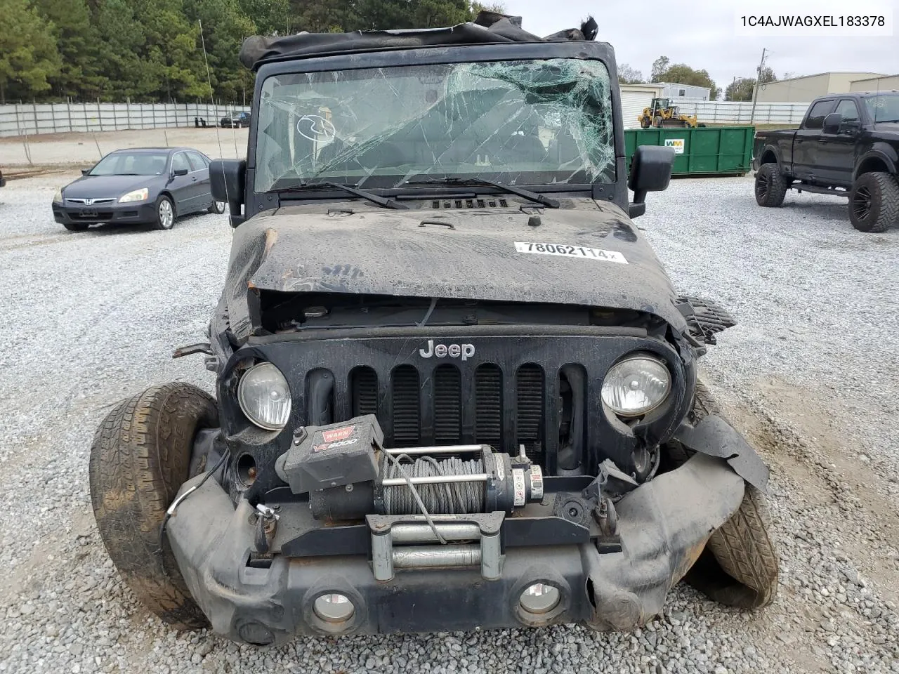 2014 Jeep Wrangler Sport VIN: 1C4AJWAGXEL183378 Lot: 78062114