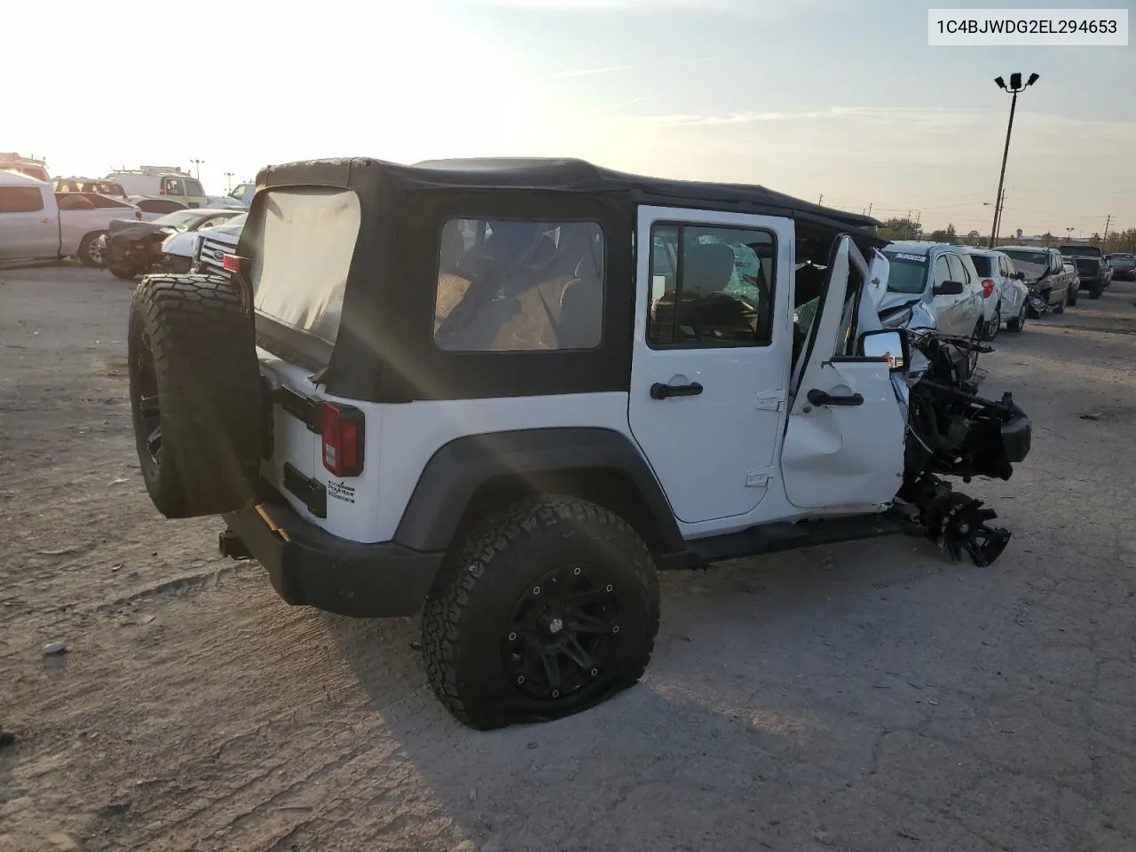 2014 Jeep Wrangler Unlimited Sport VIN: 1C4BJWDG2EL294653 Lot: 78126534