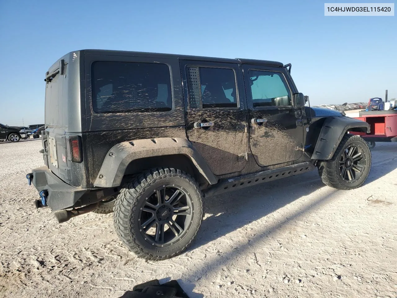 2014 Jeep Wrangler Unlimited Sport VIN: 1C4HJWDG3EL115420 Lot: 78250164