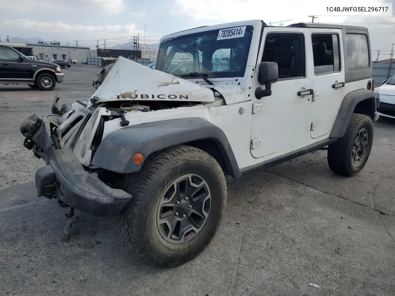 2014 Jeep Wrangler Unlimited Rubicon VIN: 1C4BJWFG5EL296717 Lot: 78285414