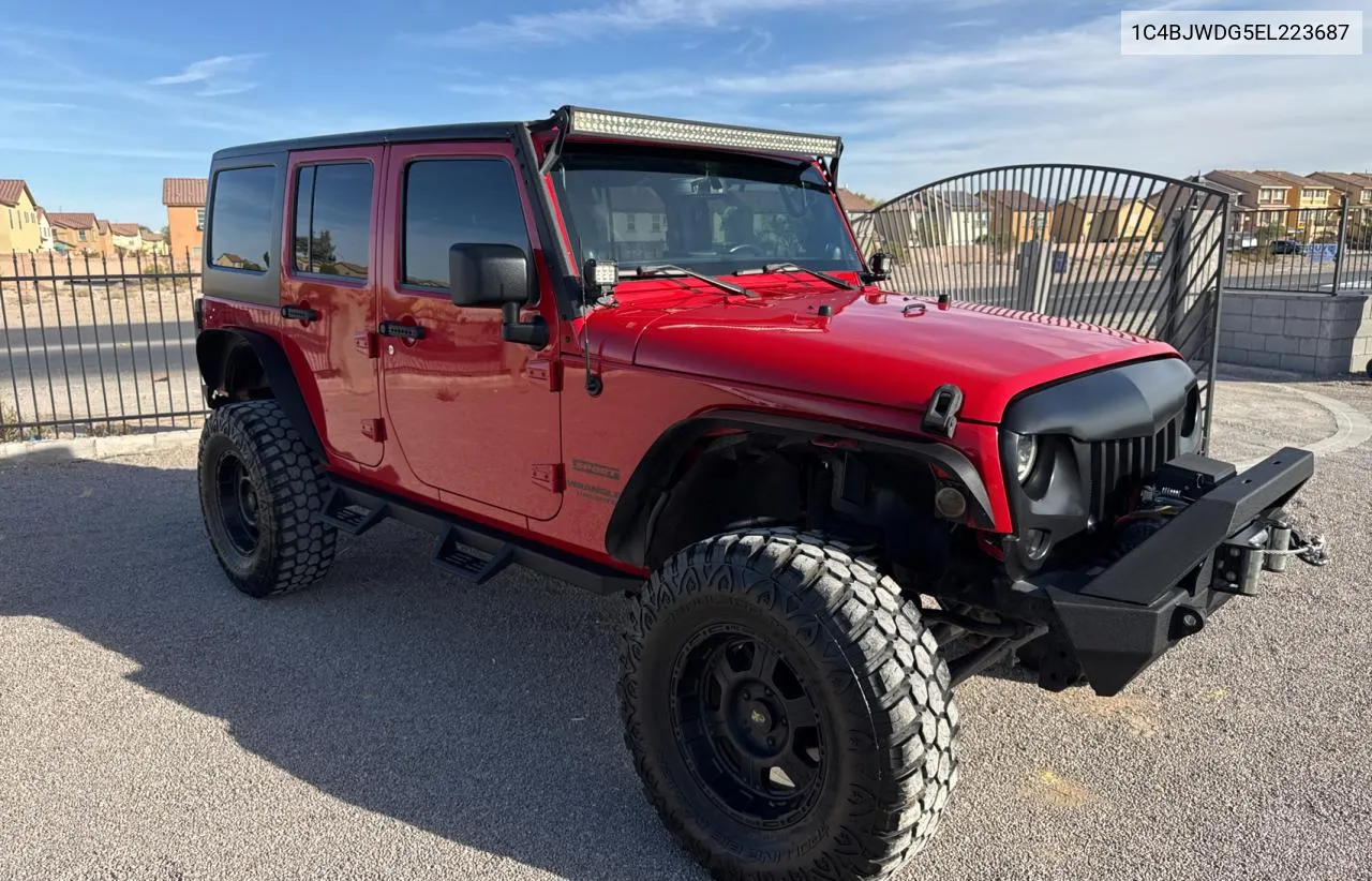 2014 Jeep Wrangler Unlimited Sport VIN: 1C4BJWDG5EL223687 Lot: 78313944