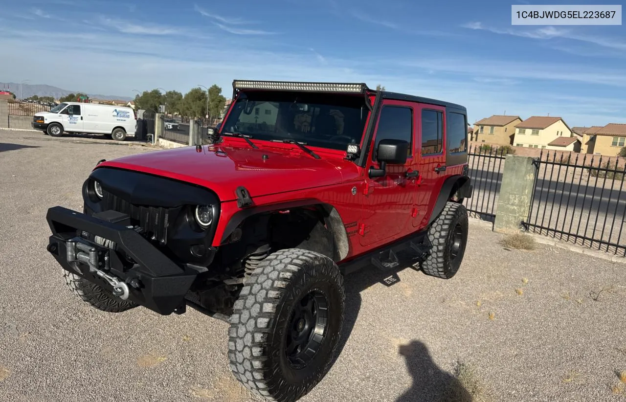 2014 Jeep Wrangler Unlimited Sport VIN: 1C4BJWDG5EL223687 Lot: 78313944