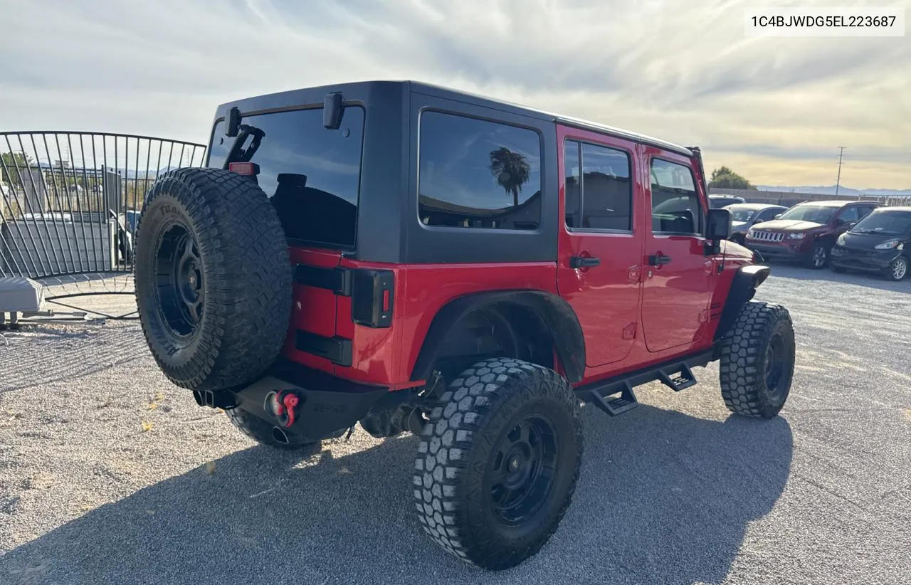 2014 Jeep Wrangler Unlimited Sport VIN: 1C4BJWDG5EL223687 Lot: 78313944