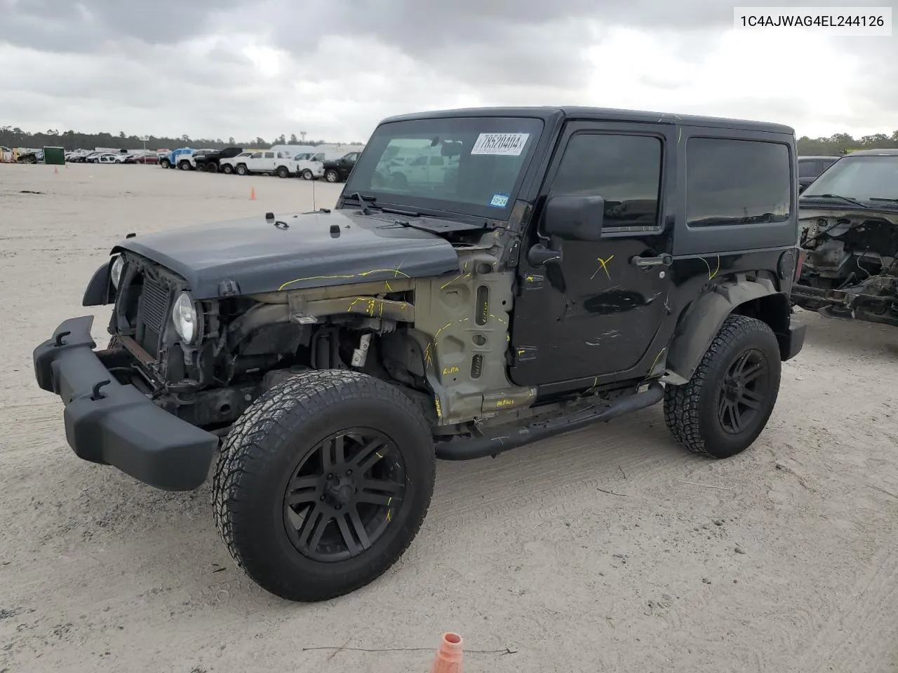 2014 Jeep Wrangler Sport VIN: 1C4AJWAG4EL244126 Lot: 78520404