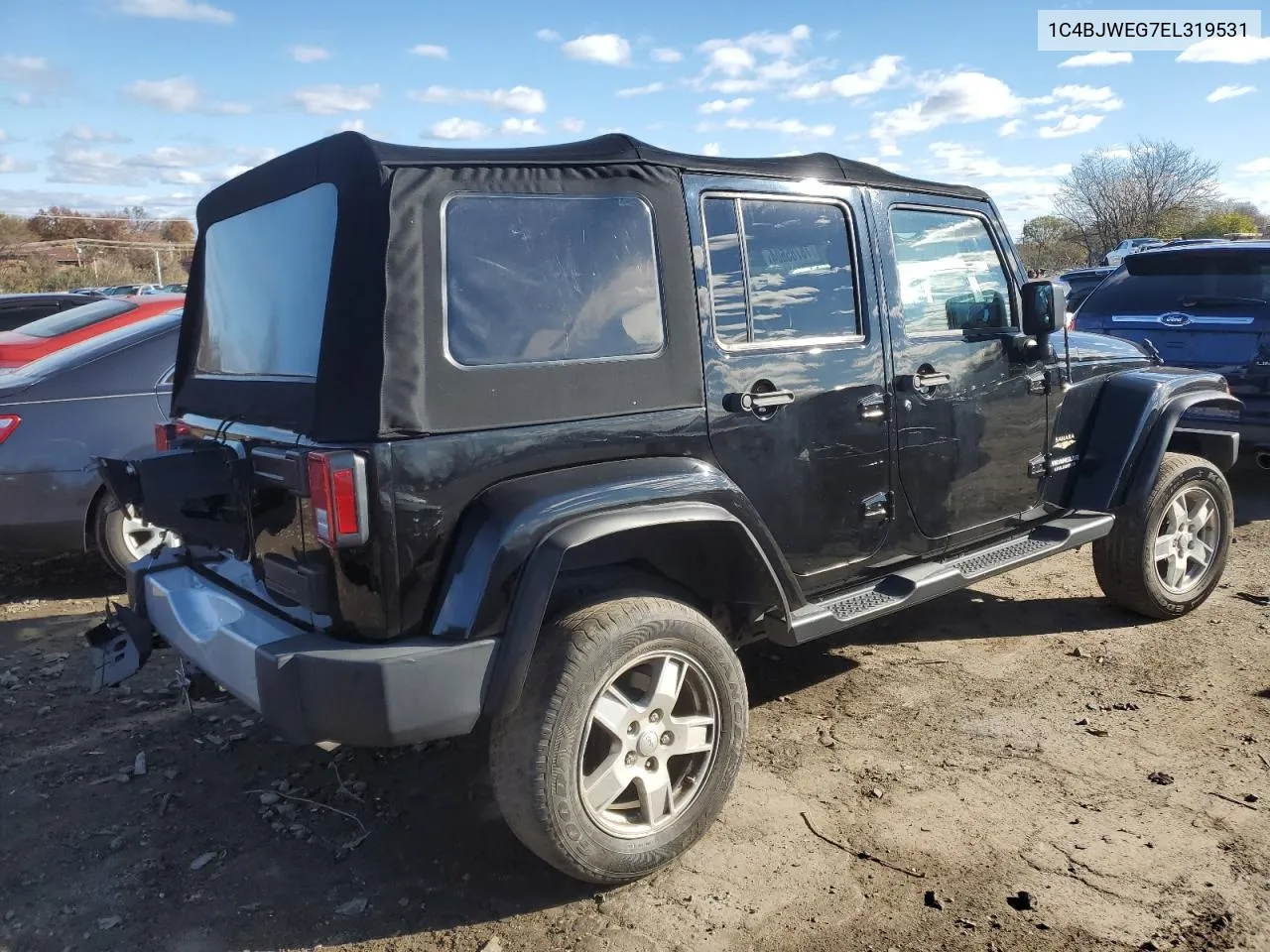 1C4BJWEG7EL319531 2014 Jeep Wrangler Unlimited Sahara