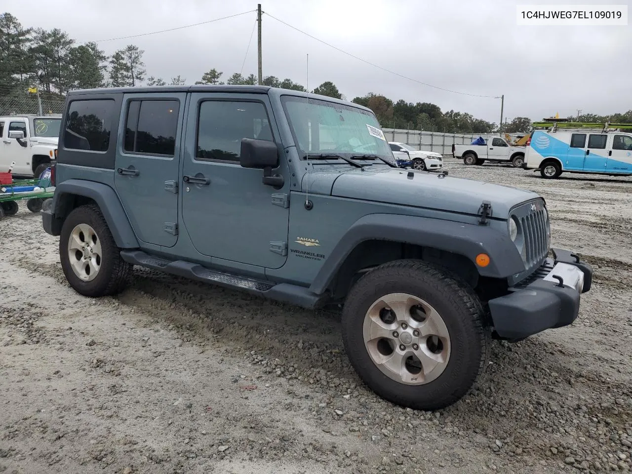 2014 Jeep Wrangler Unlimited Sahara VIN: 1C4HJWEG7EL109019 Lot: 78999484