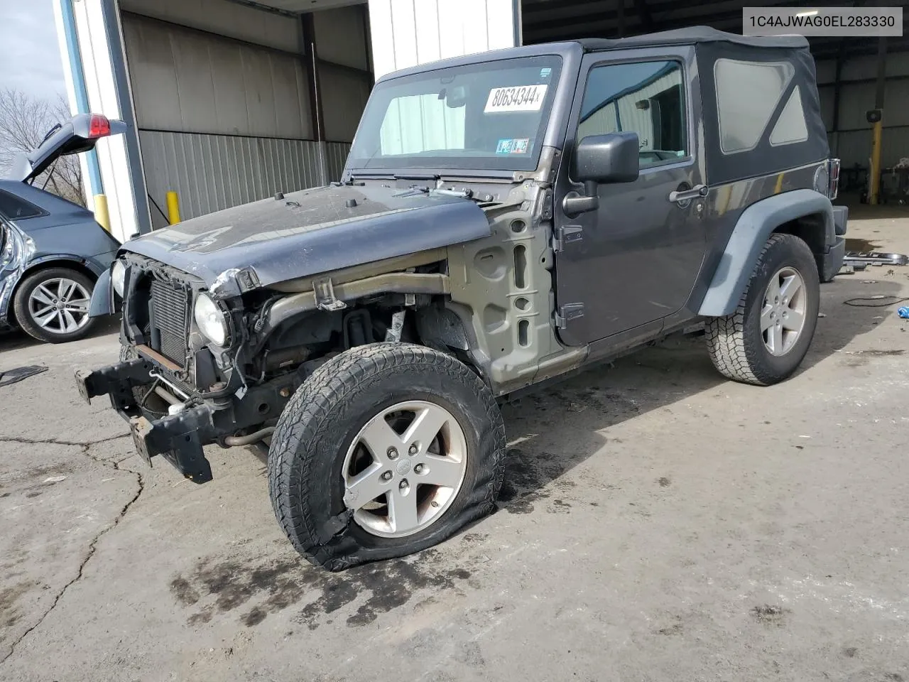 2014 Jeep Wrangler Sport VIN: 1C4AJWAG0EL283330 Lot: 80634344