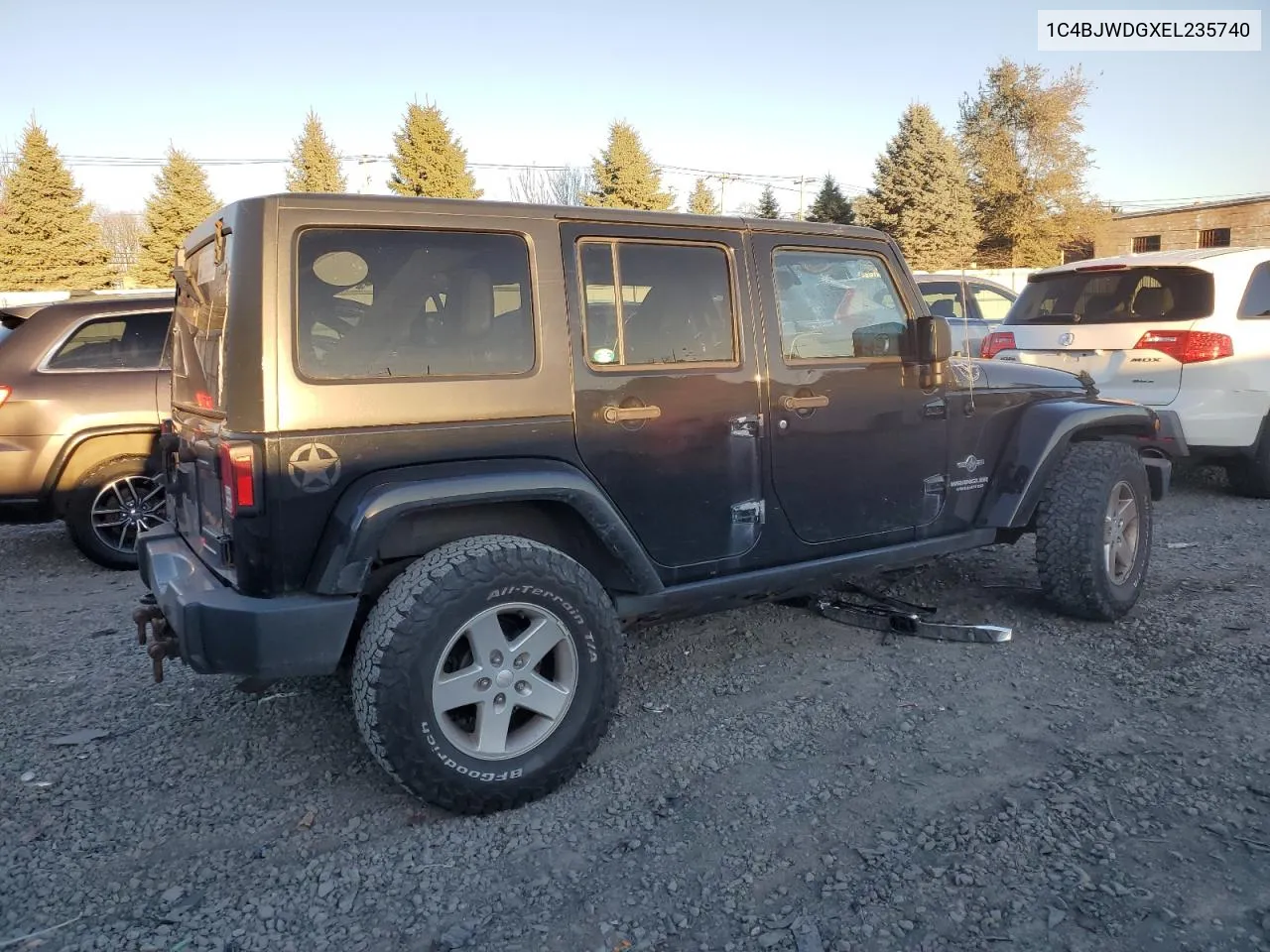 2014 Jeep Wrangler Unlimited Sport VIN: 1C4BJWDGXEL235740 Lot: 80772474