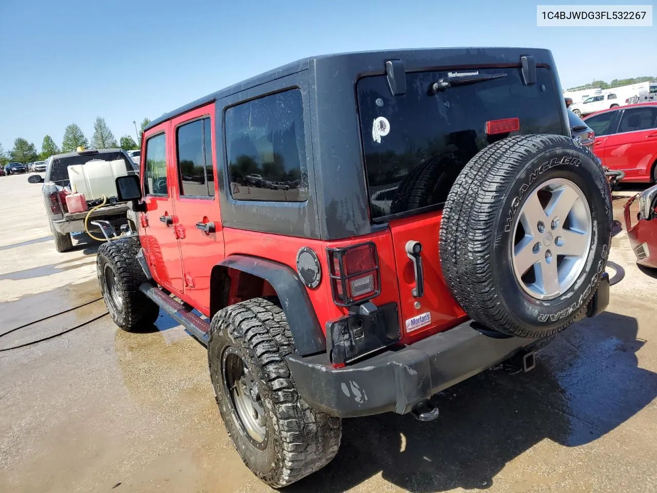 2015 Jeep Wrangler Unlimited Sport VIN: 1C4BJWDG3FL532267 Lot: 51536254