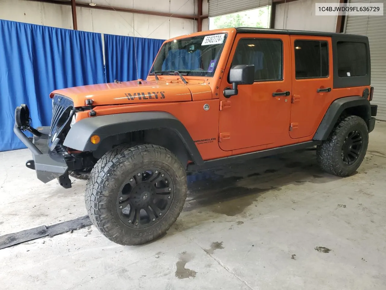 1C4BJWDG9FL636729 2015 Jeep Wrangler Unlimited Sport