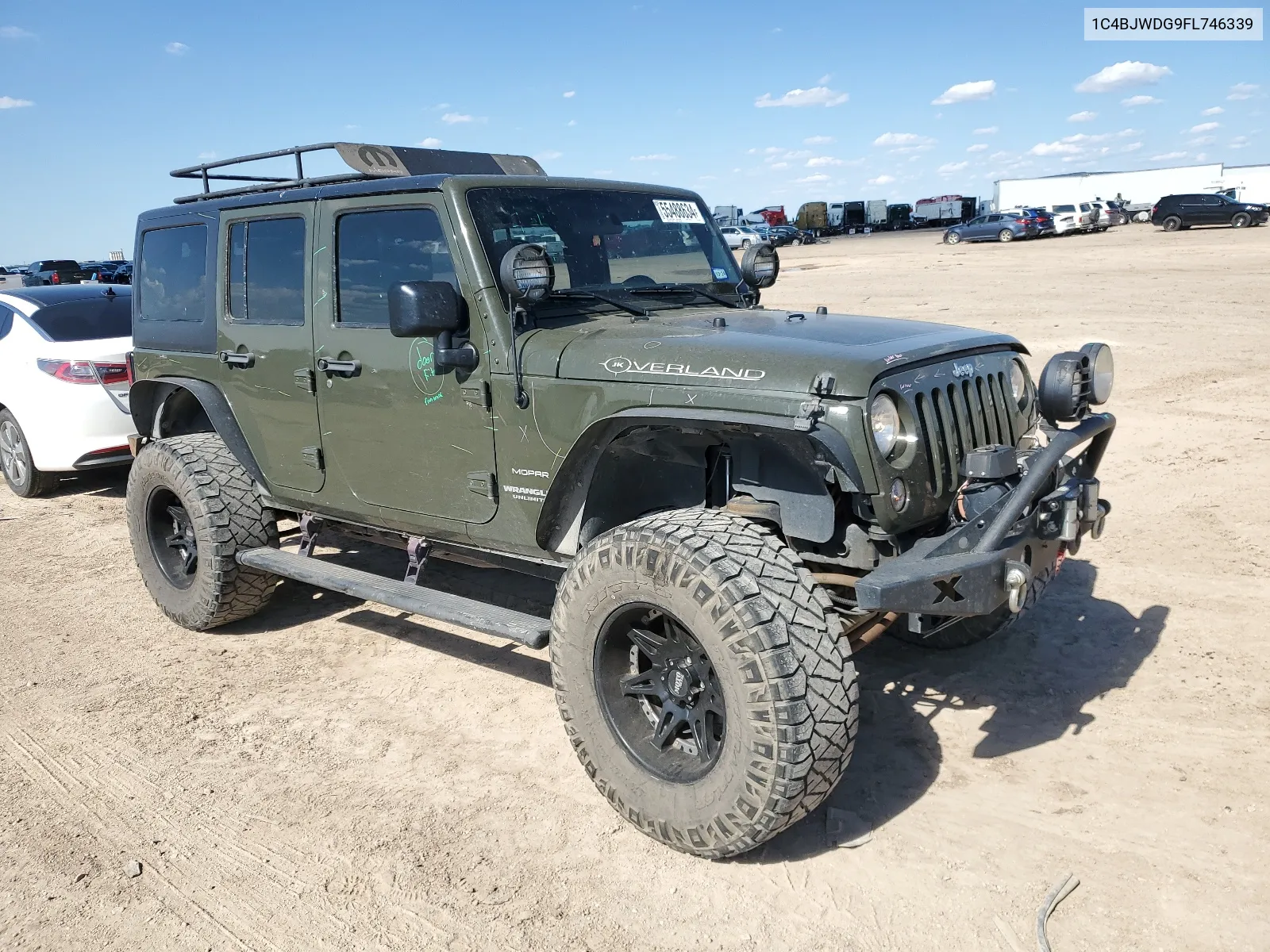 2015 Jeep Wrangler Unlimited Sport VIN: 1C4BJWDG9FL746339 Lot: 55488634