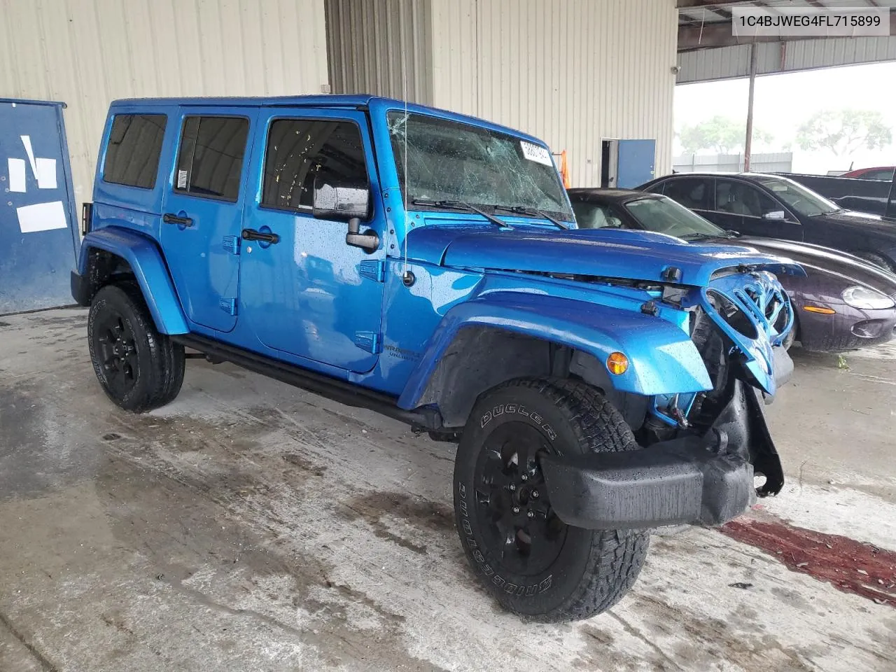 2015 Jeep Wrangler Unlimited Sahara VIN: 1C4BJWEG4FL715899 Lot: 58807944