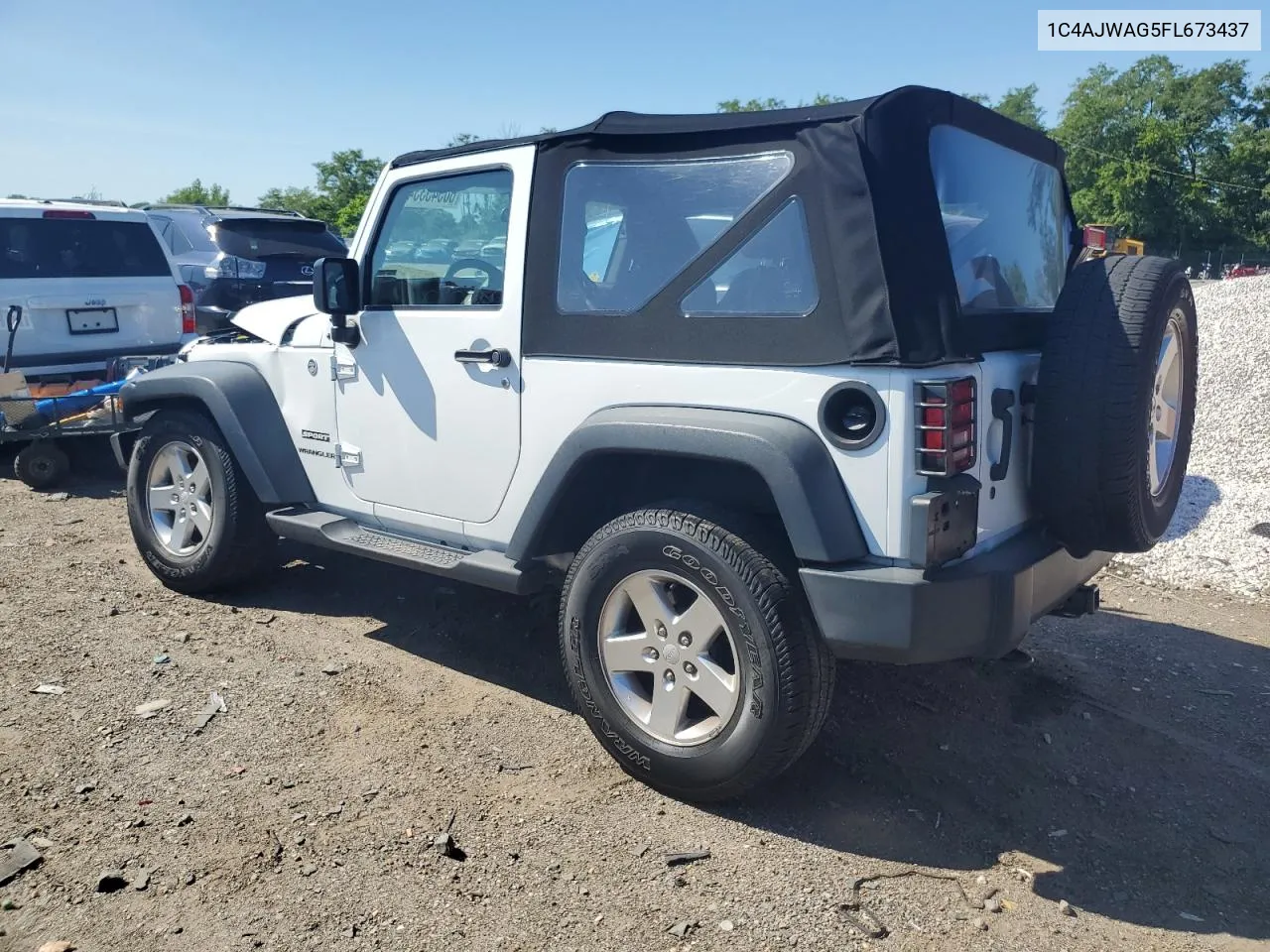 2015 Jeep Wrangler Sport VIN: 1C4AJWAG5FL673437 Lot: 60345334