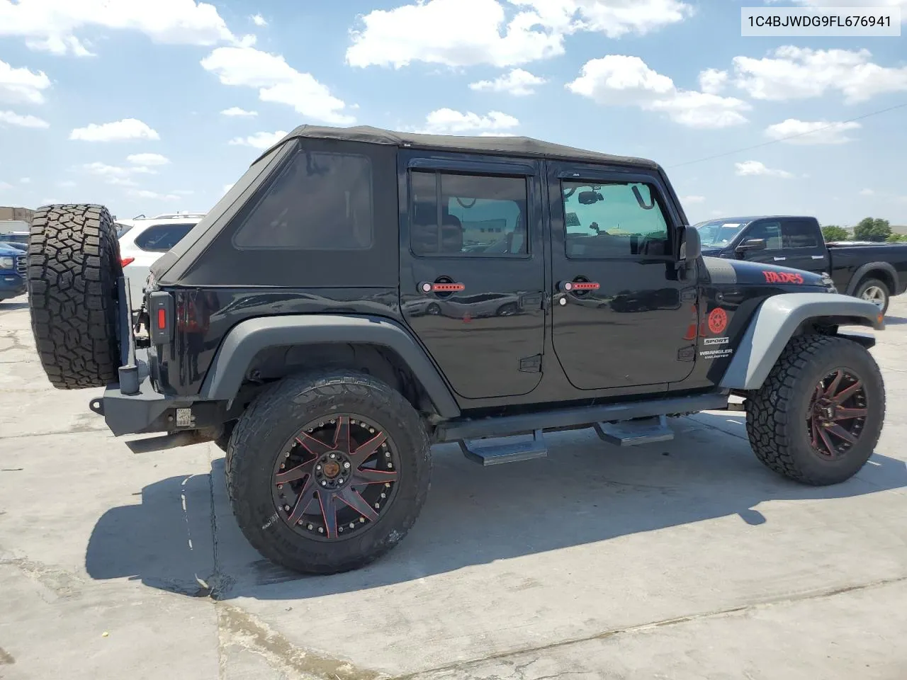 2015 Jeep Wrangler Unlimited Sport VIN: 1C4BJWDG9FL676941 Lot: 62809374