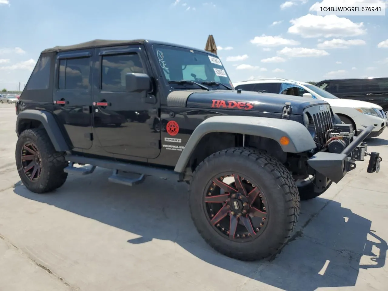 2015 Jeep Wrangler Unlimited Sport VIN: 1C4BJWDG9FL676941 Lot: 62809374