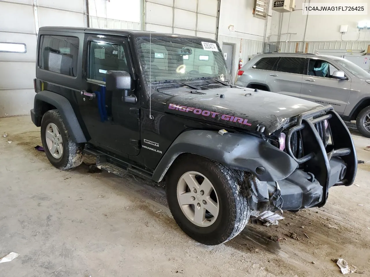 2015 Jeep Wrangler Sport VIN: 1C4AJWAG1FL726425 Lot: 62834374