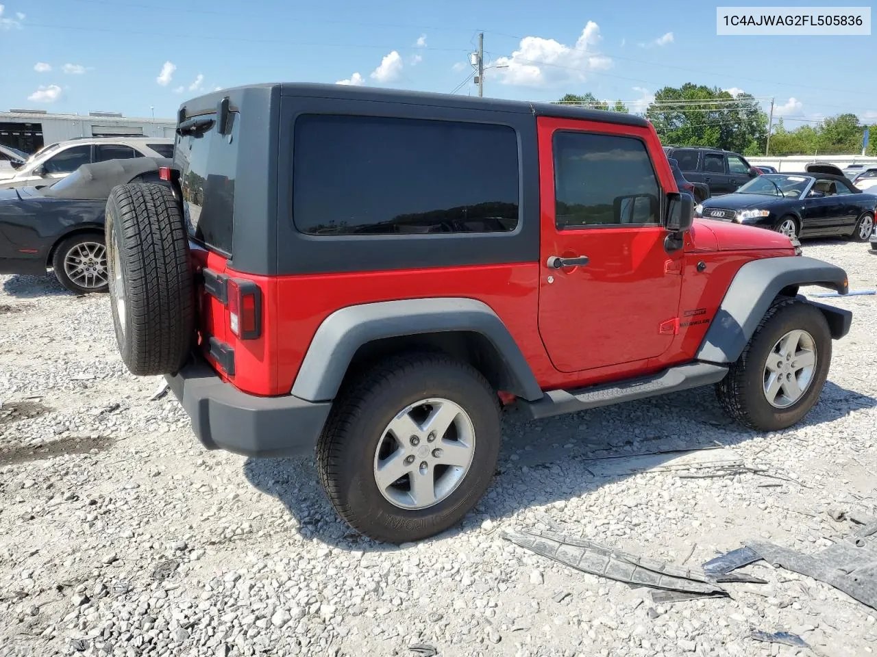 1C4AJWAG2FL505836 2015 Jeep Wrangler Sport