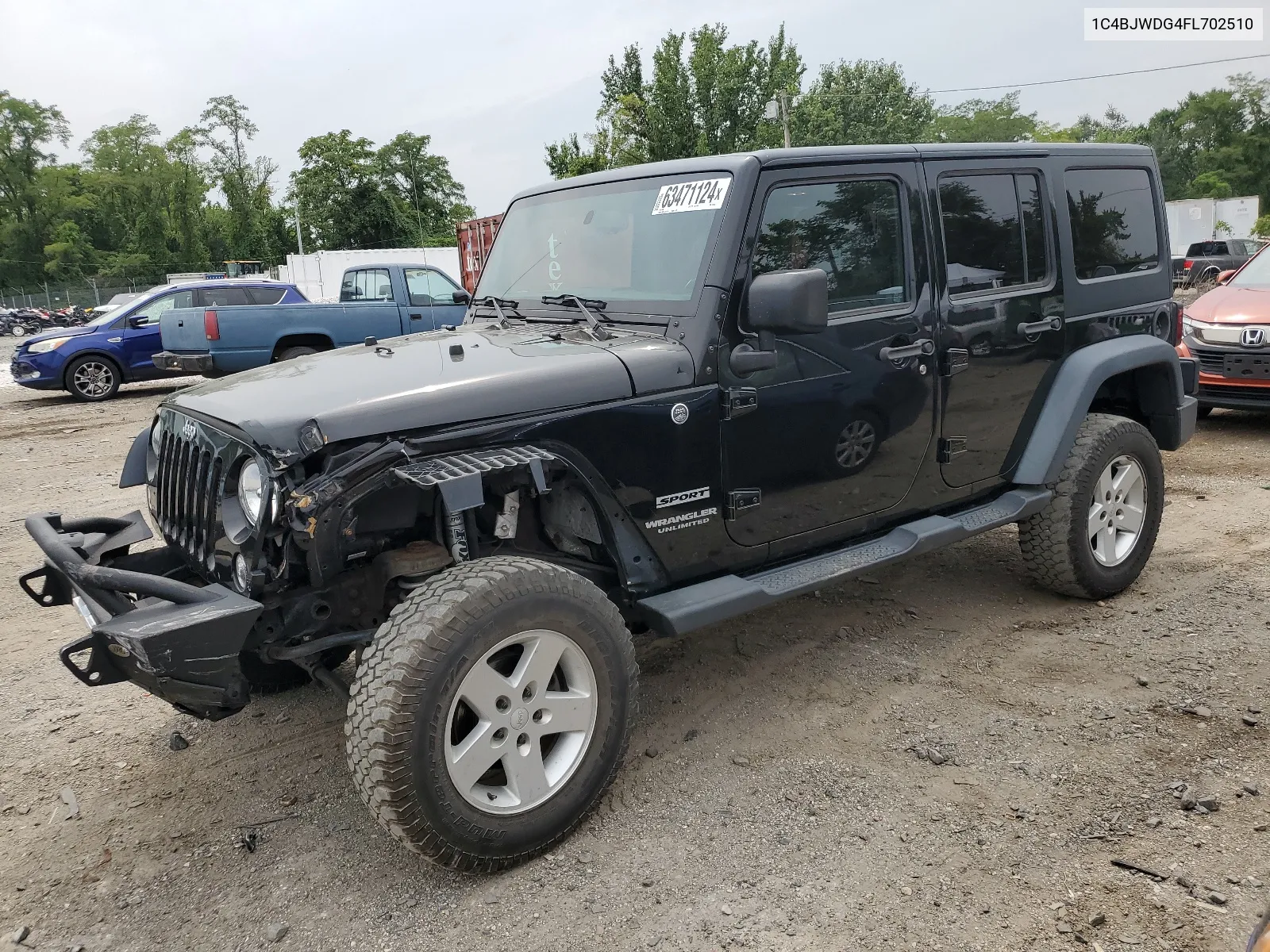 2015 Jeep Wrangler Unlimited Sport VIN: 1C4BJWDG4FL702510 Lot: 63471124