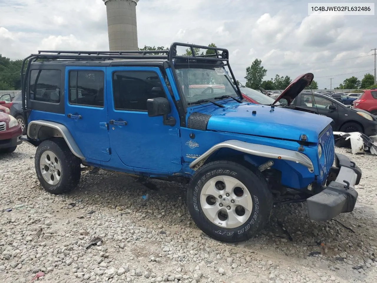 2015 Jeep Wrangler Unlimited Sahara VIN: 1C4BJWEG2FL632486 Lot: 64382274