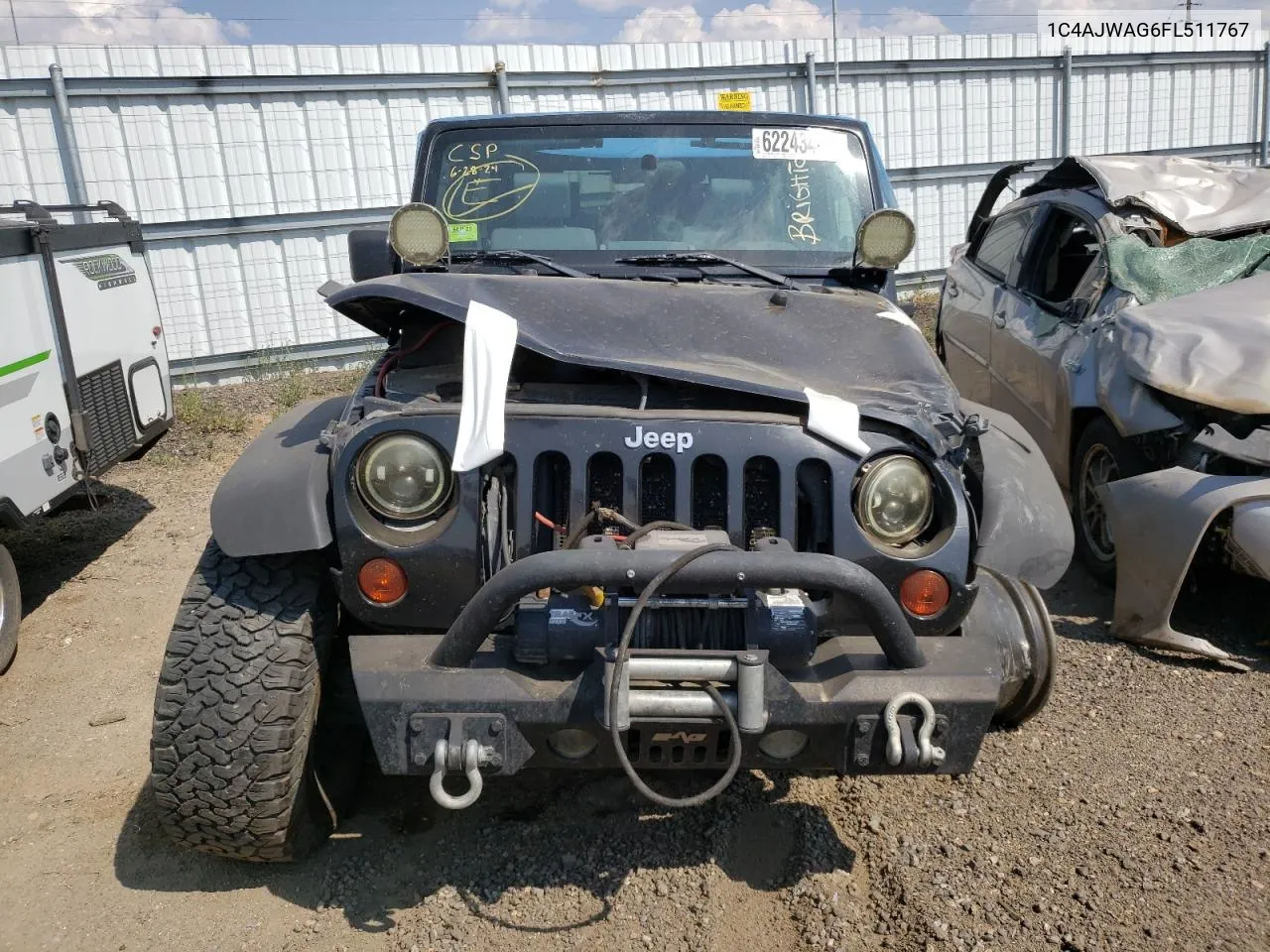 2015 Jeep Wrangler Sport VIN: 1C4AJWAG6FL511767 Lot: 64653354