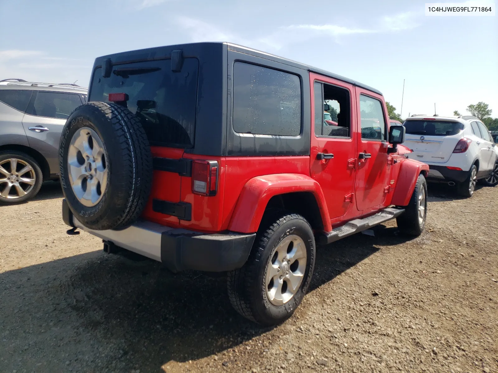 2015 Jeep Wrangler Unlimited Sahara VIN: 1C4HJWEG9FL771864 Lot: 66185634