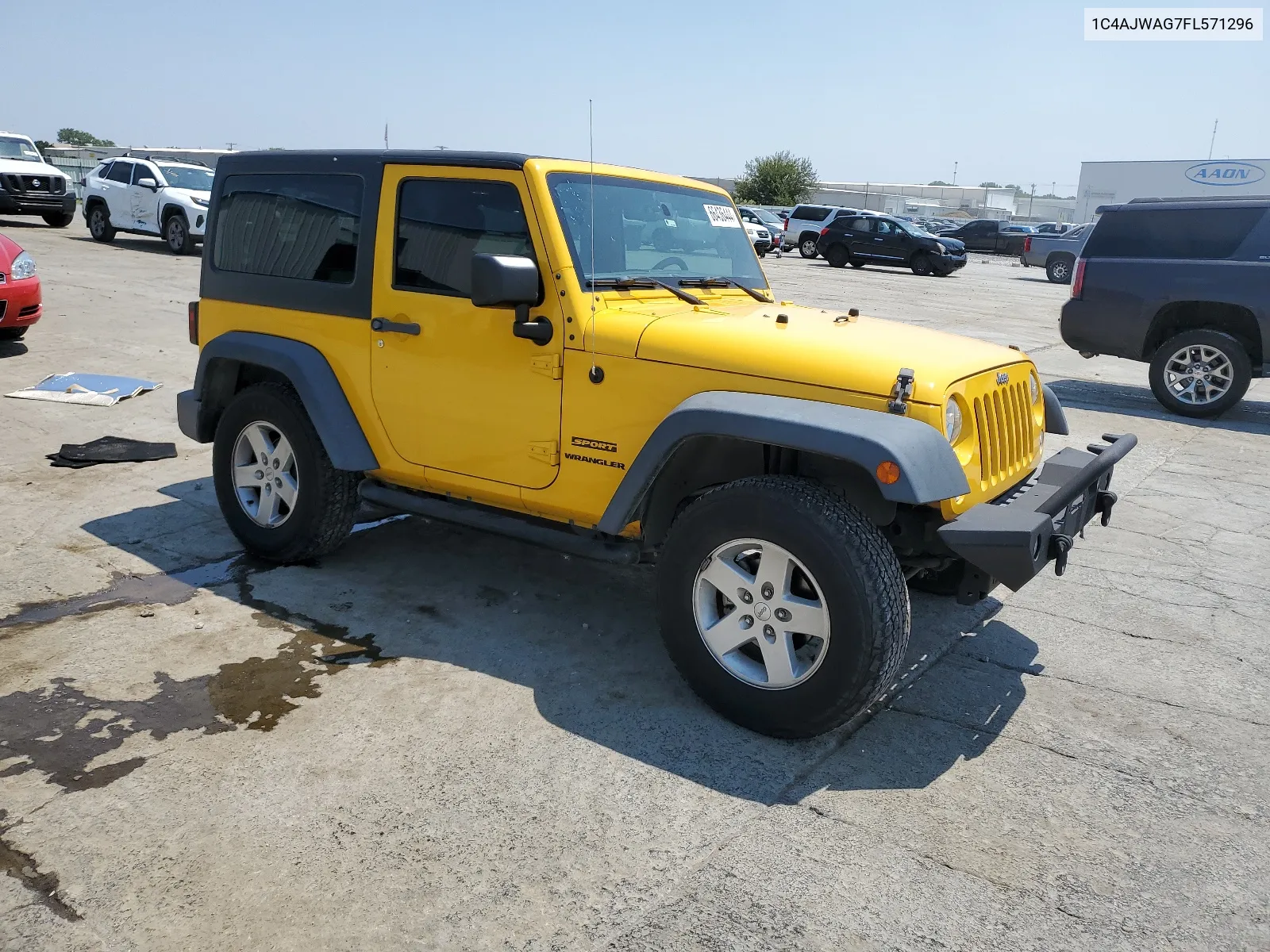 2015 Jeep Wrangler Sport VIN: 1C4AJWAG7FL571296 Lot: 66436444