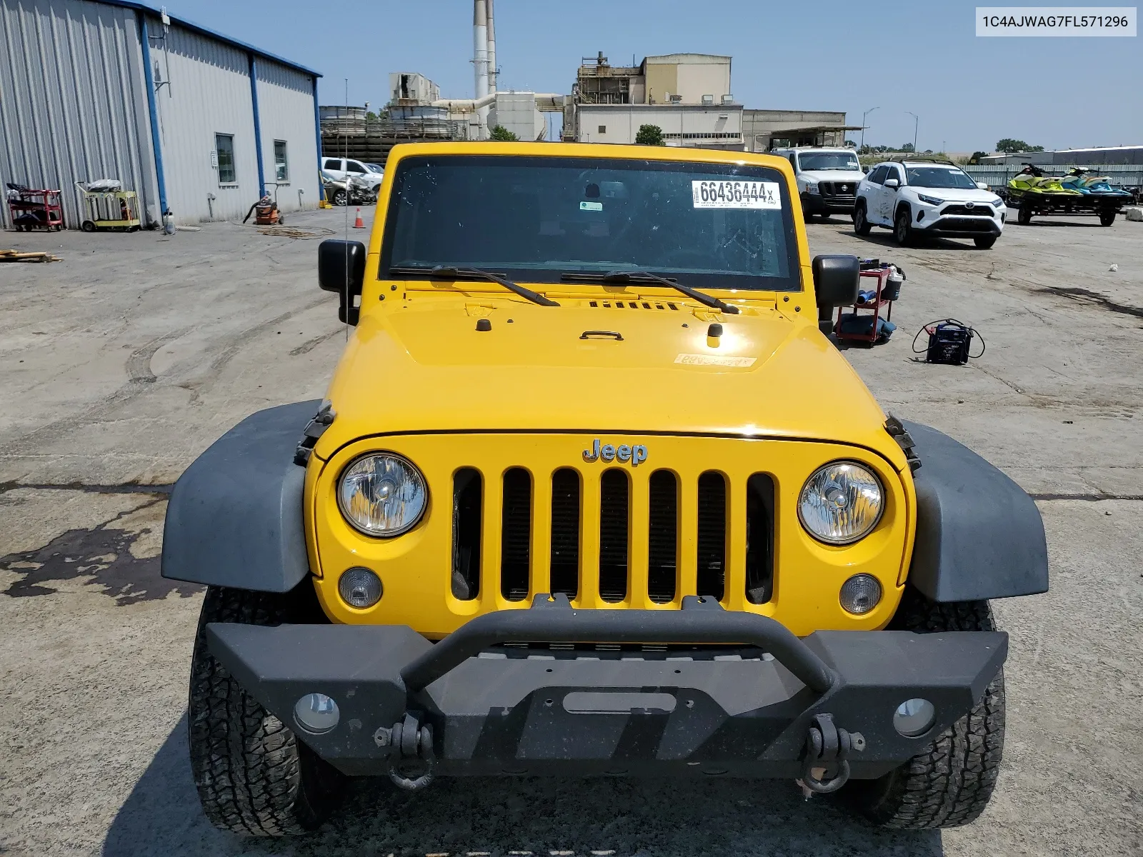 2015 Jeep Wrangler Sport VIN: 1C4AJWAG7FL571296 Lot: 66436444